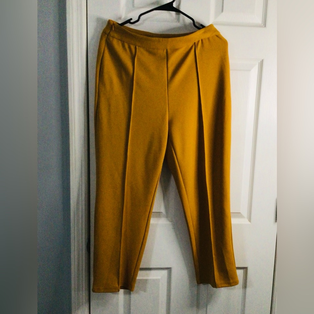SHEIN Vibrant Yellow Trousers